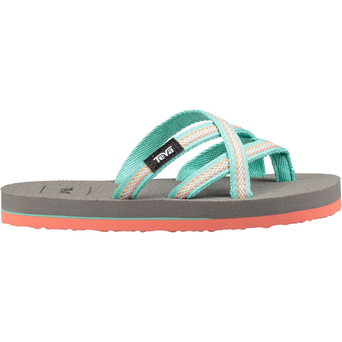 Teva Olowahu Sandal - Little Kids' Lindi Sea Glass/Coral, 12.0