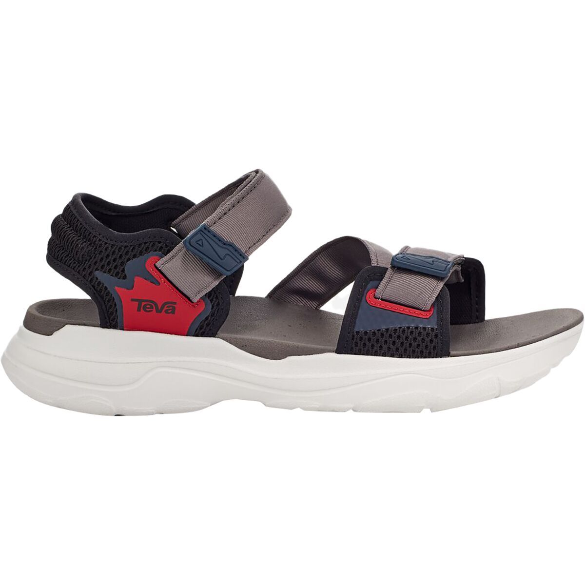 Teva Zymic Sandal - Men's Grey/Red, 13.0