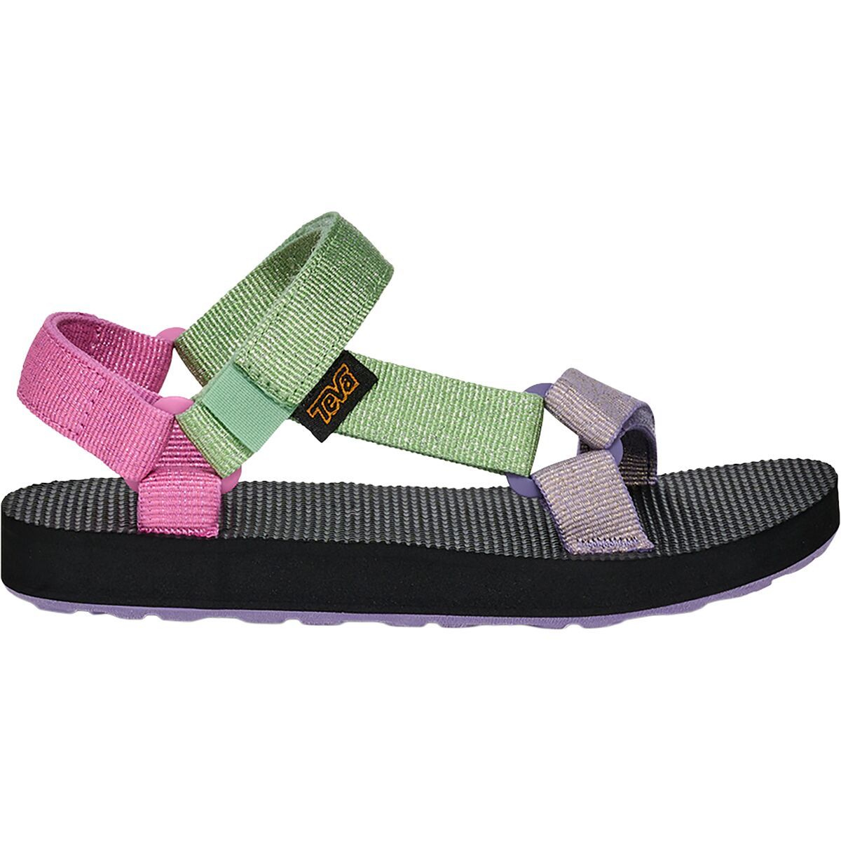 Image of Teva Original Universal Metallic Water Shoe - Girls' Quiet Green Multi, 4.0