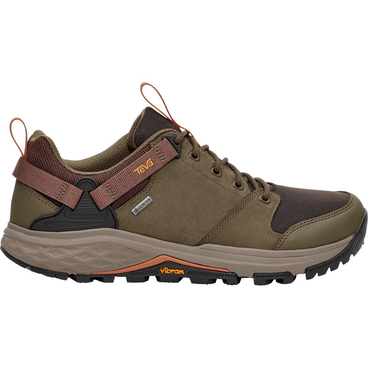 Image of Teva Grandview GTX Low Hiking Shoe - Men's Rainforest Brown/Dark Olive, 11.0