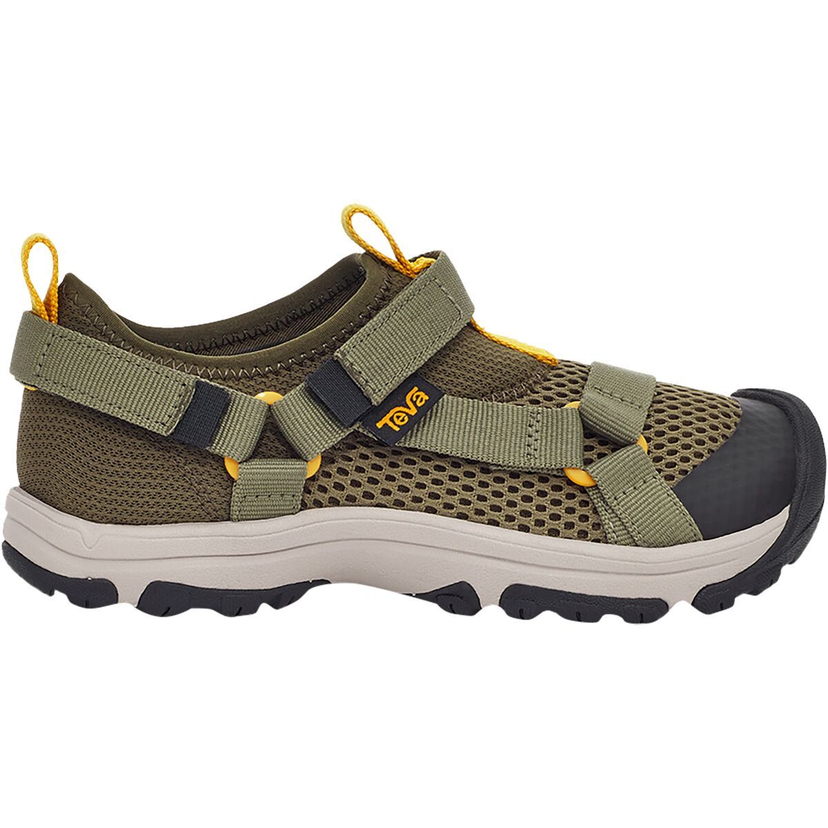 Teva Outflow Universal Sandal - Kids' Dark Olive/Olive Branch, 3.0