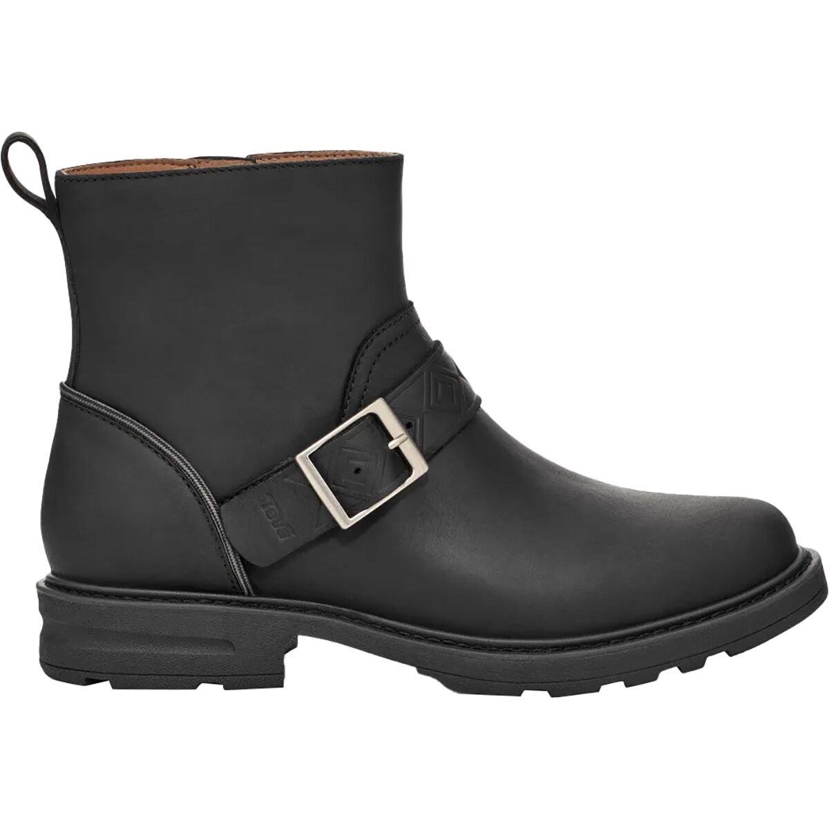 Image of Teva Rowena Buckle Boot - Women's Black/Metallic Silver, 6.5