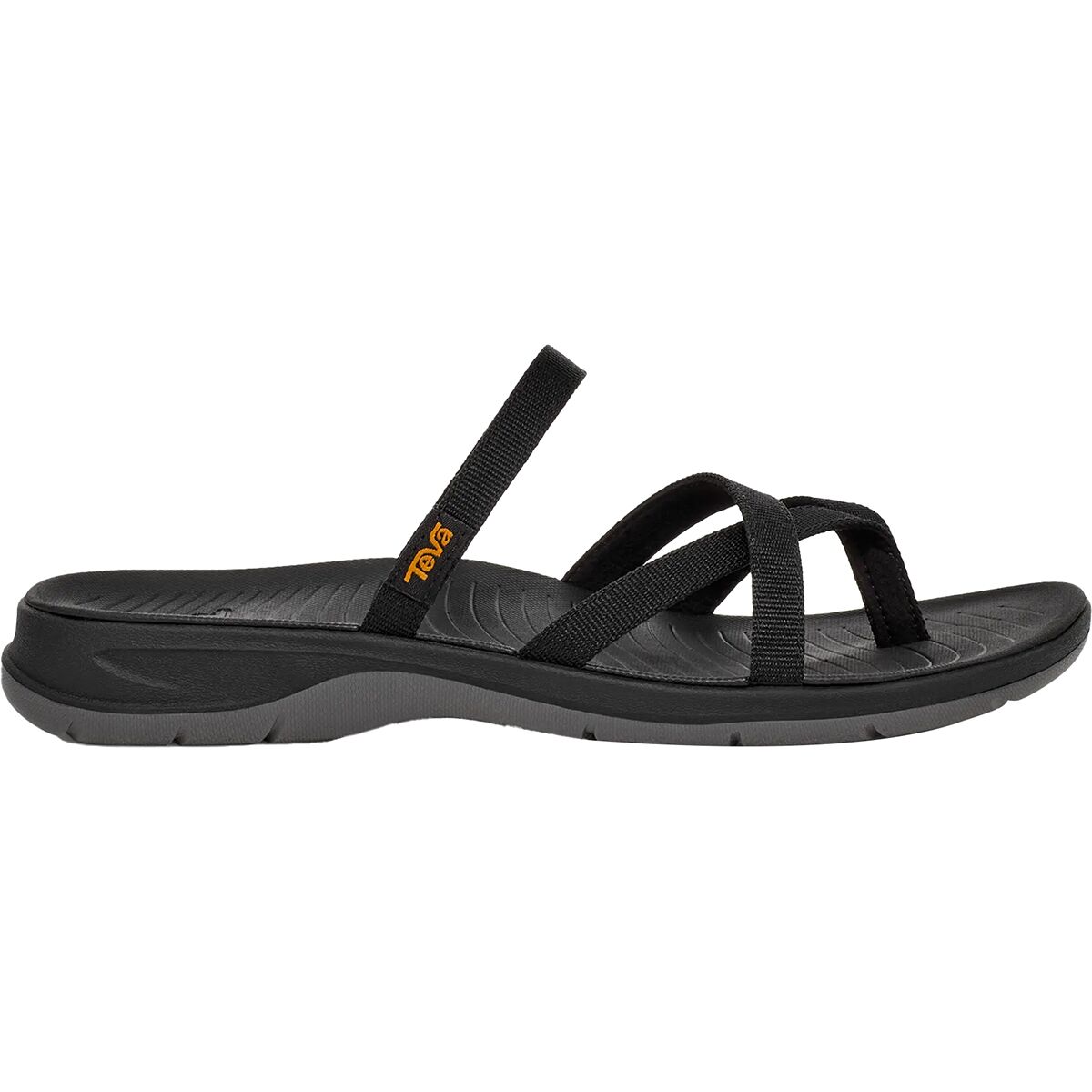 Image of Teva TirraTraveler Flip-Flop - Women's Black, 7.0