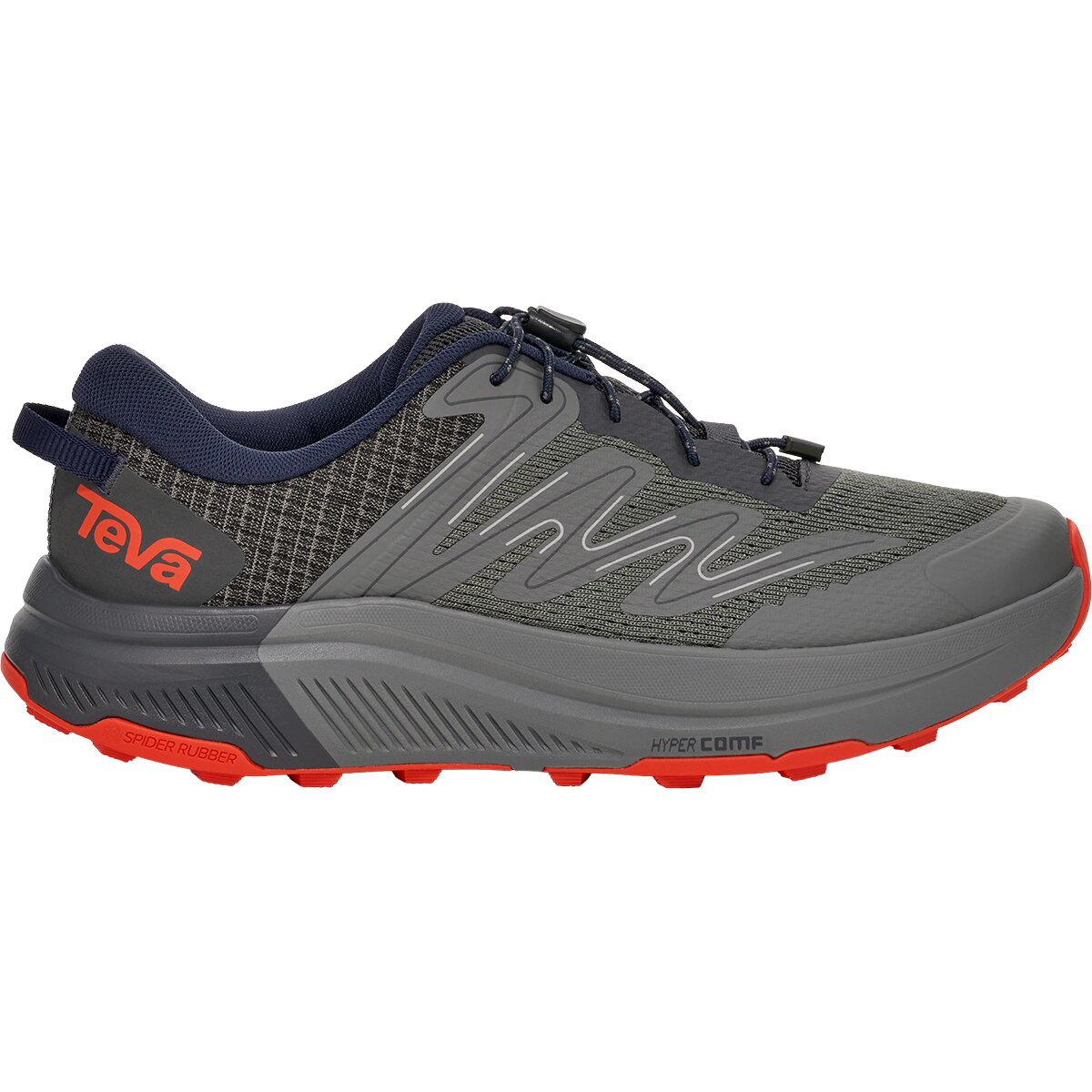 Image of Teva Hurricane Trailsetter Hiking Shoe - Men's Grey/Navy, 10.5