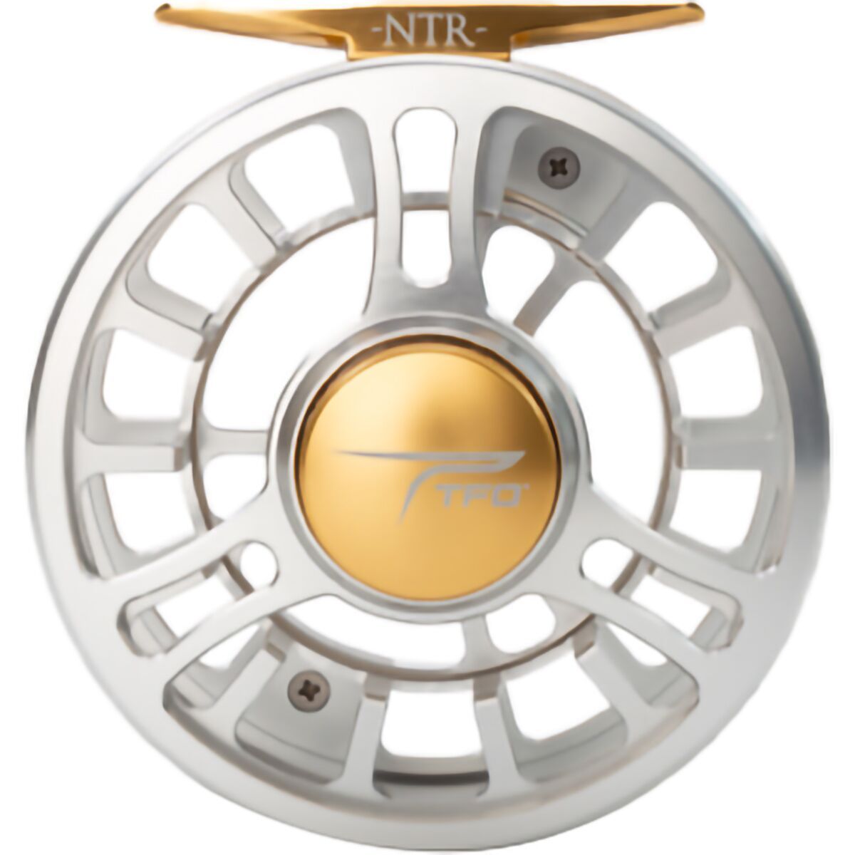 Image of TFO NTR Large Arbor Reel Clear/Gold, I