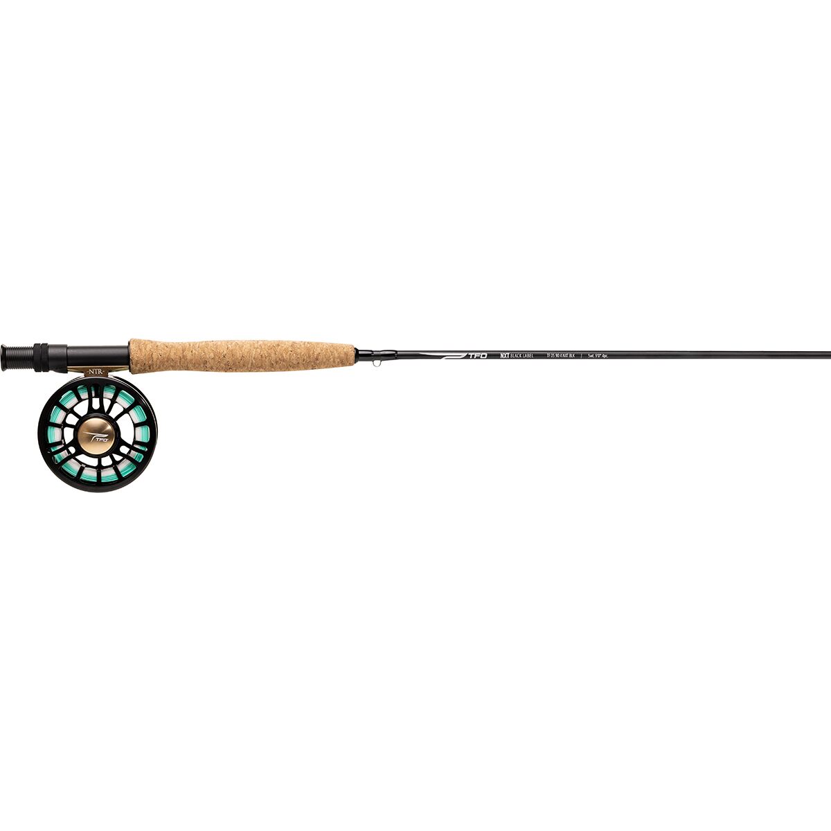TFO TFO NXT Black Label NTR II Kit - 4 Piece Black/Gold, 6 Weight, 9ft