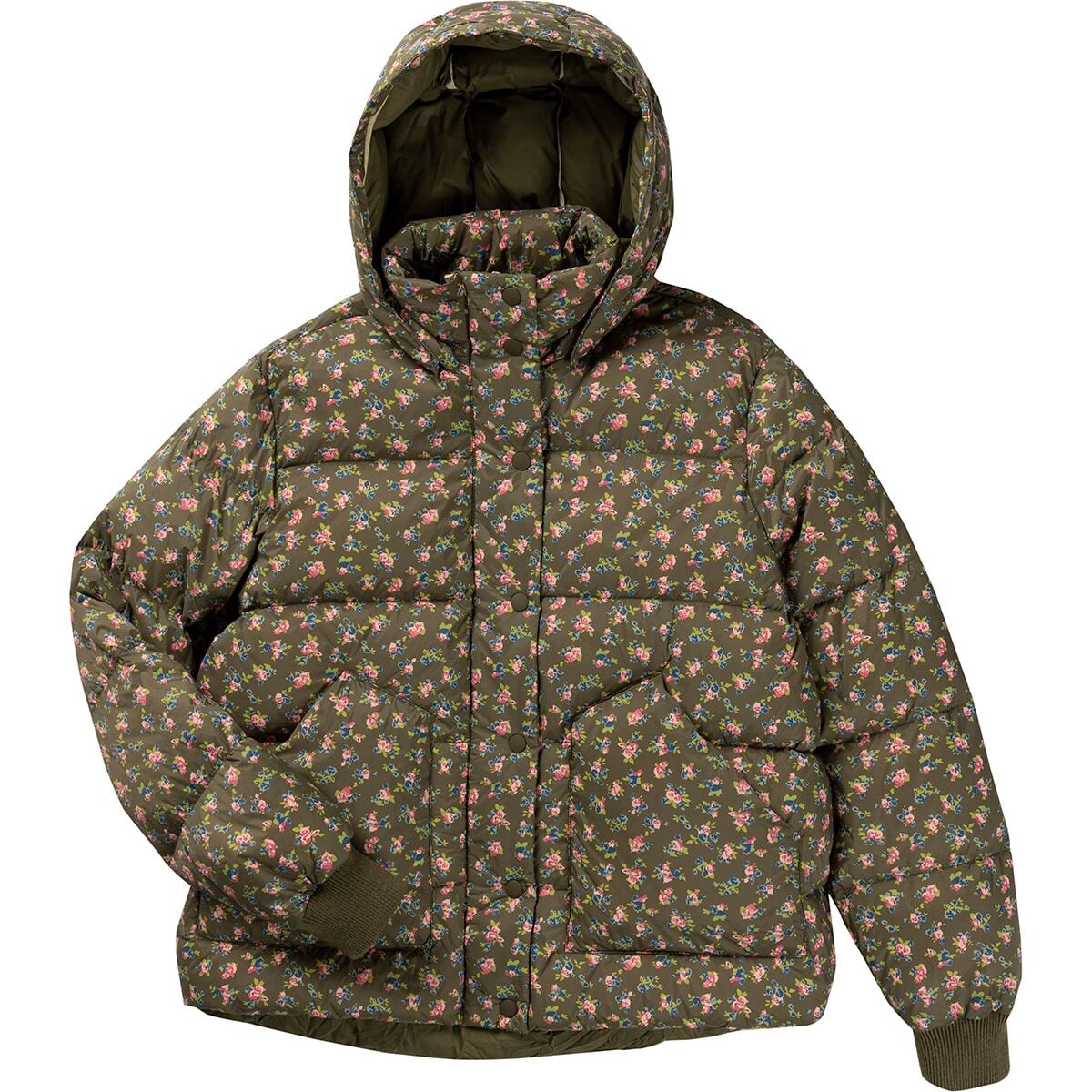 Pre-owned The Great Outdoors The Down Polar Puffer - Women's In Cypress Floral