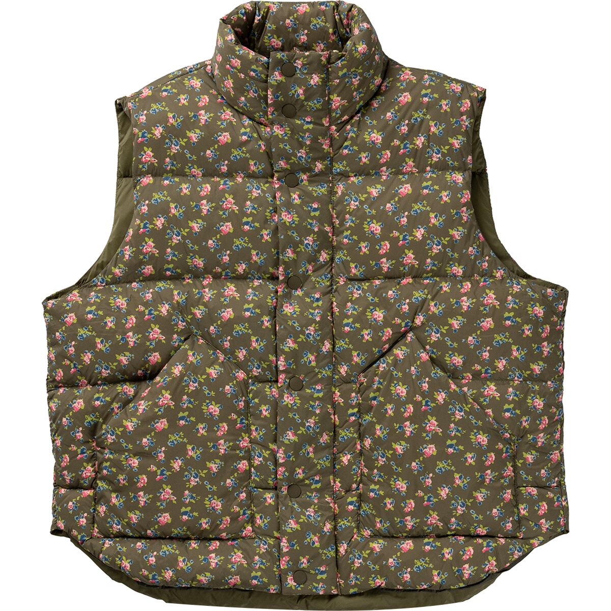 Pre-owned The Great Outdoors The Down Polar Vest - Women's In Cypress Floral