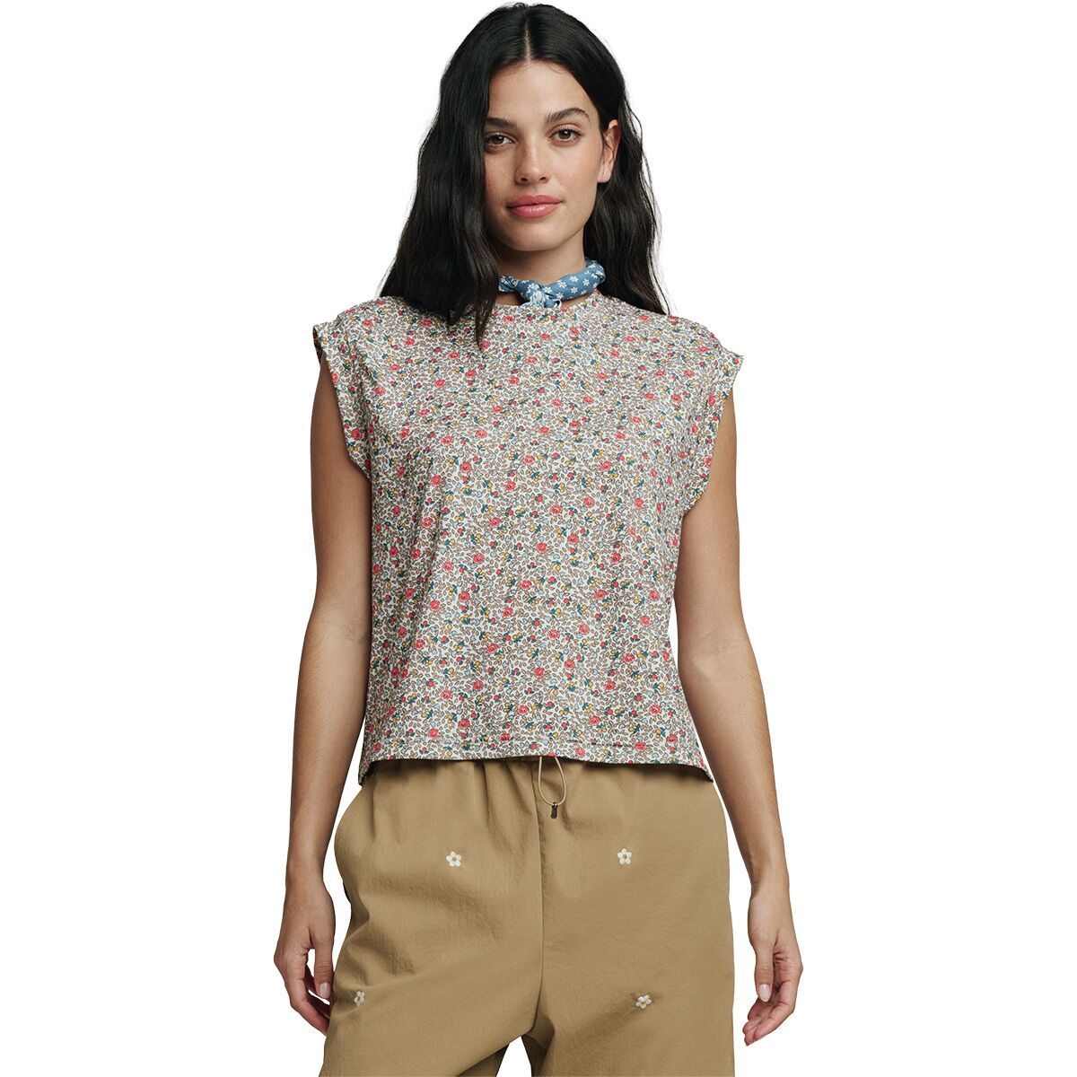 Image of The Great Outdoors The Boxy Trail Tank - Women's Sprouting Floral, XS