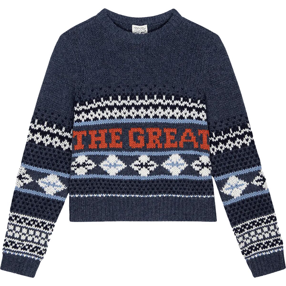 Image of The Great Outdoors The Classic Crew Sweater - Women's Deep Sky Fair Isle, XL