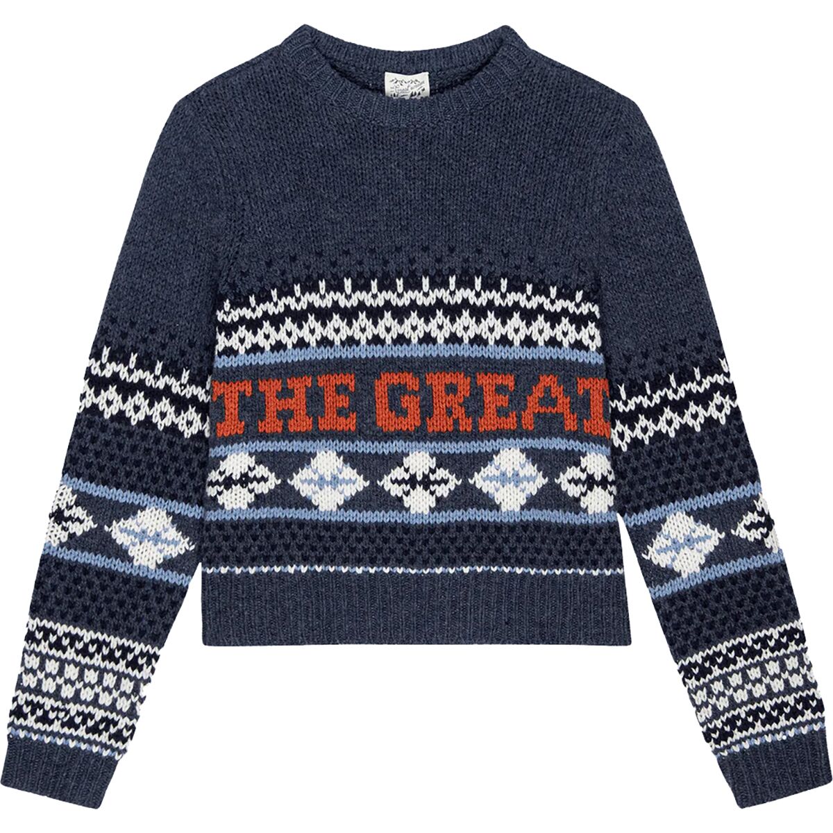 Image of The Great Outdoors The Classic Crew Sweater - Women's Deep Sky Fair Isle, M