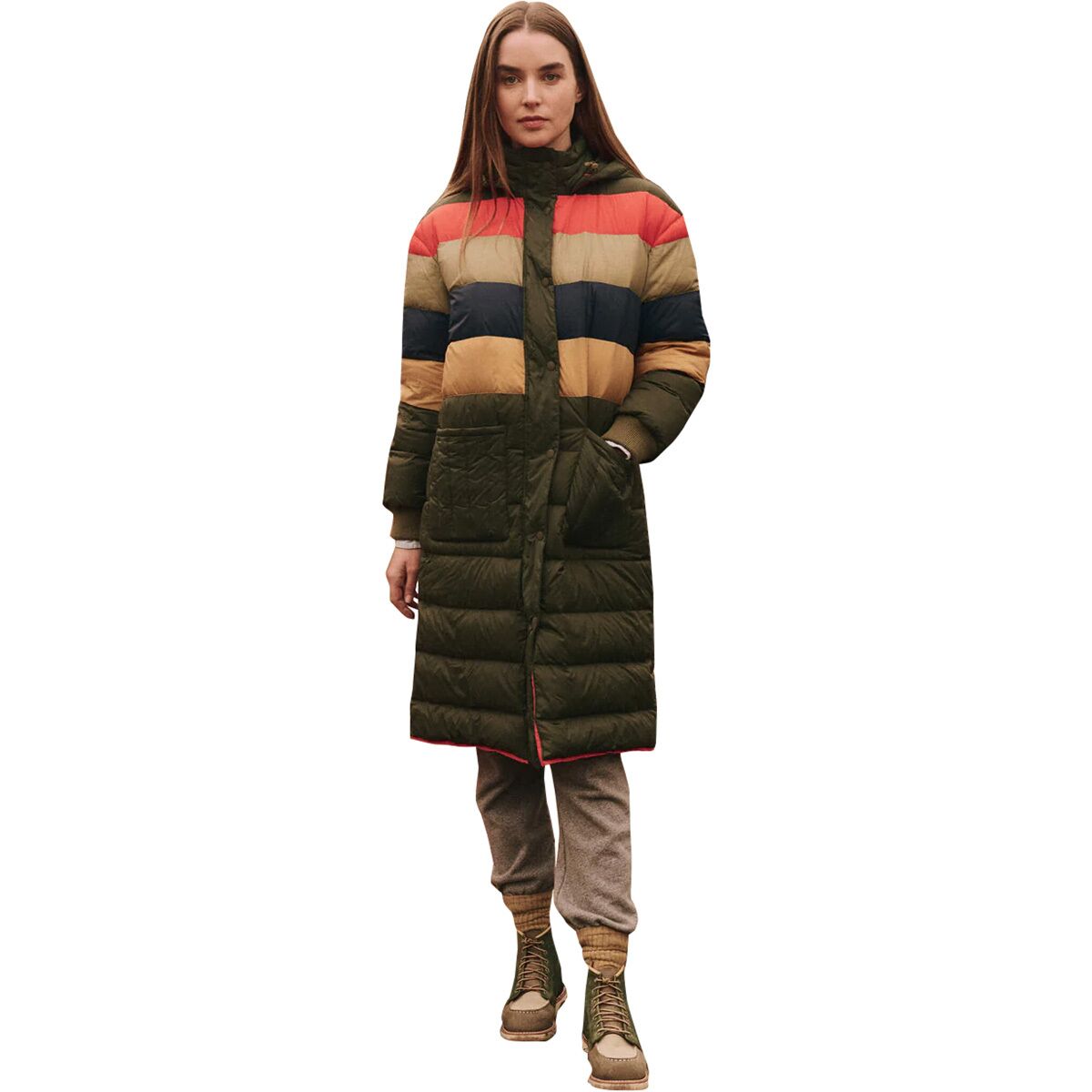 The Great Outdoors The Great Outdoors The Down Storm Puffer - Women's Mountain View Multi Stripe, M