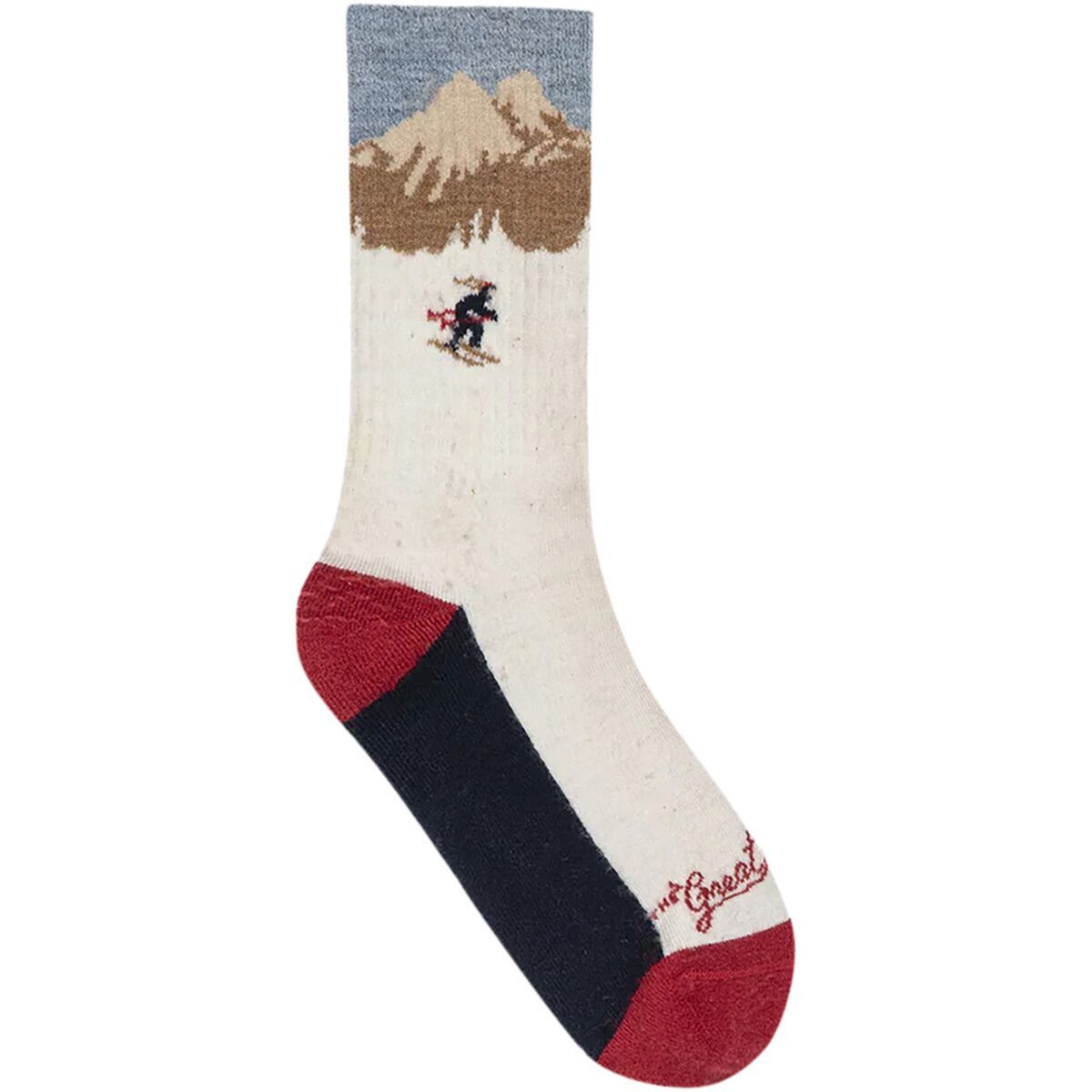Image of The Great Outdoors The Ridge Runner Sock Cream Skiier, One Size
