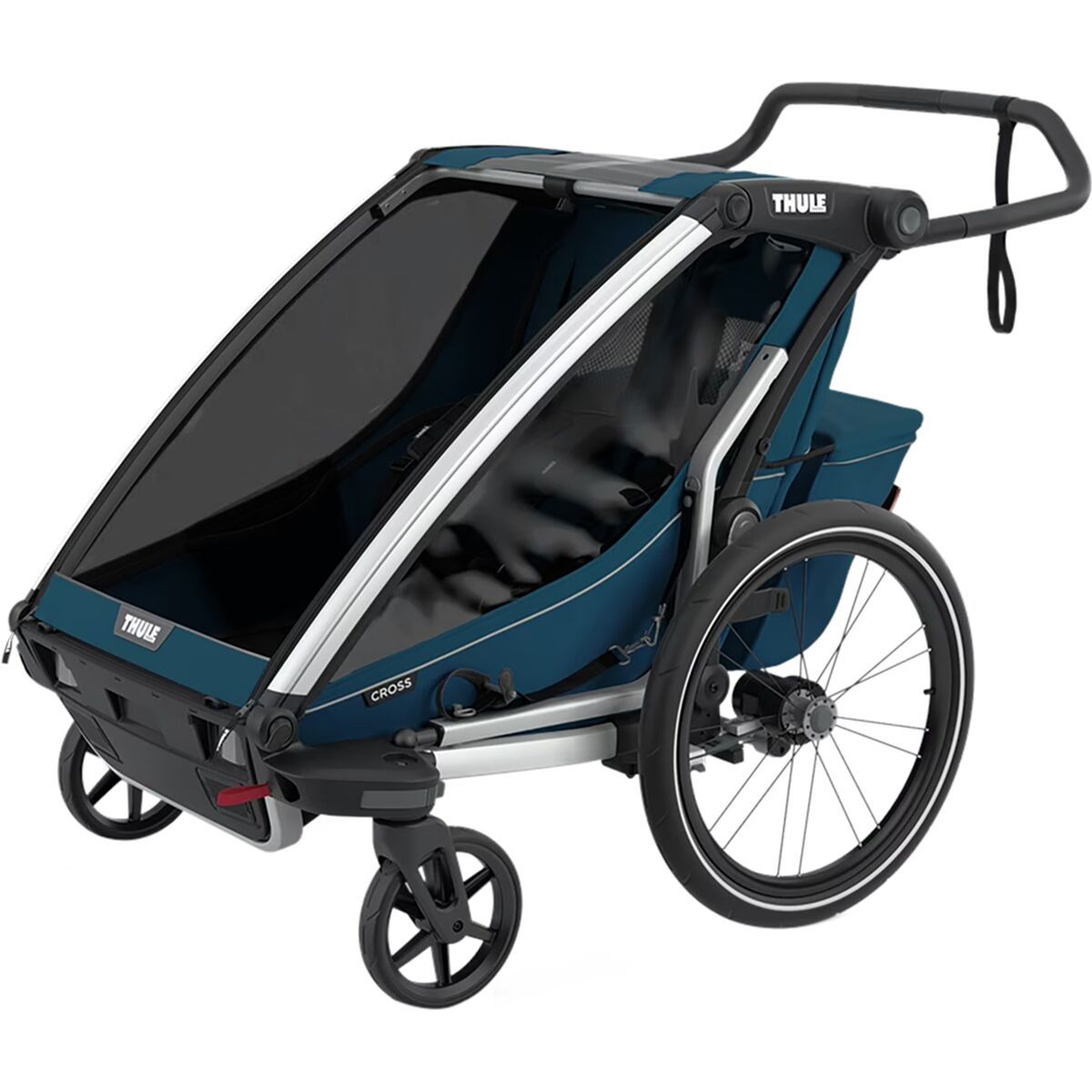 Thule Chariot Cross Stroller Majolica Blue, Double, One Size