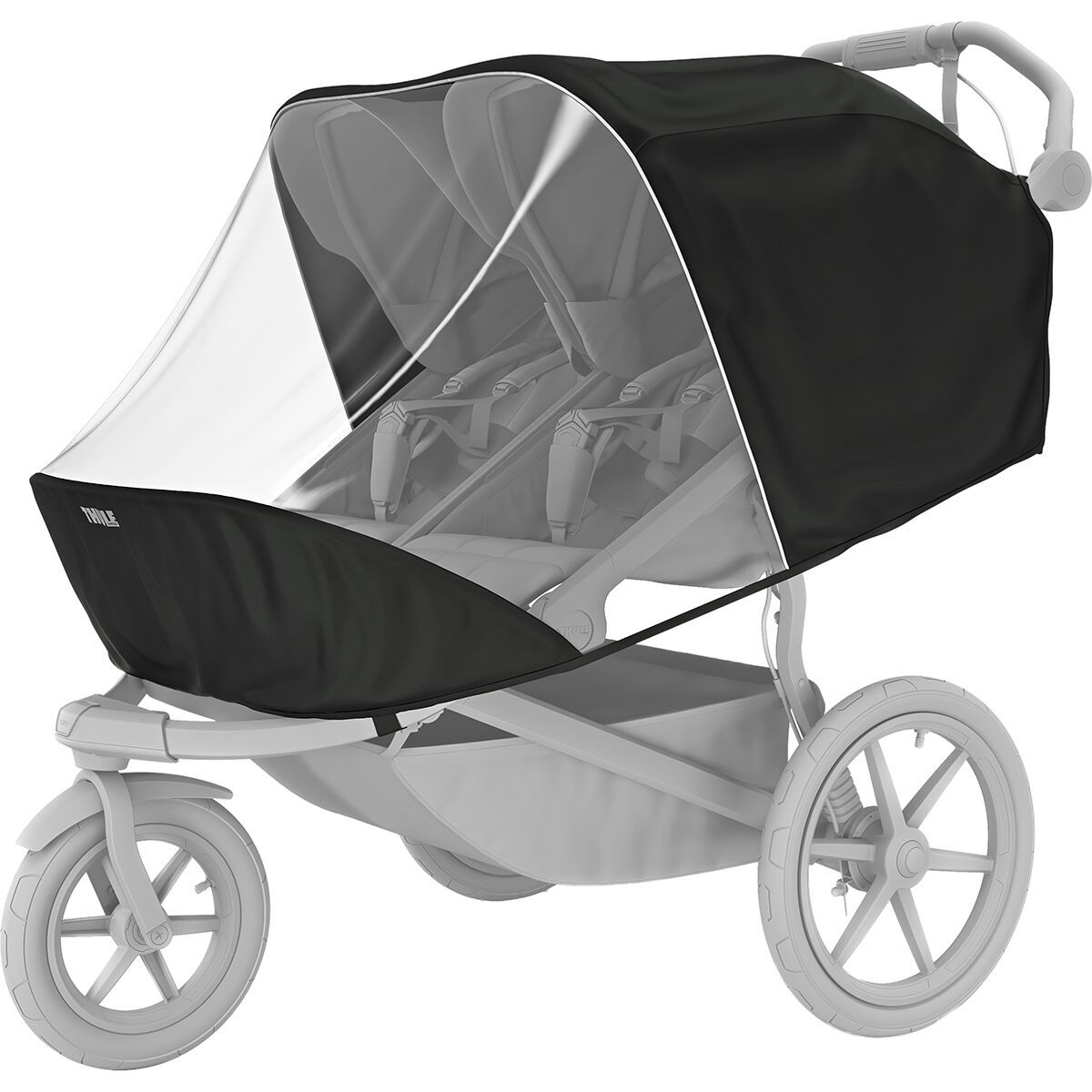 Image of Thule Chariot Urban Glide Double Rain Cover Clear, One Size