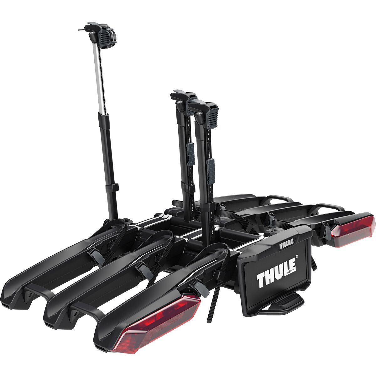 Image of Thule Epos 3-Bike Hitch Rack + Lights Black, One Size
