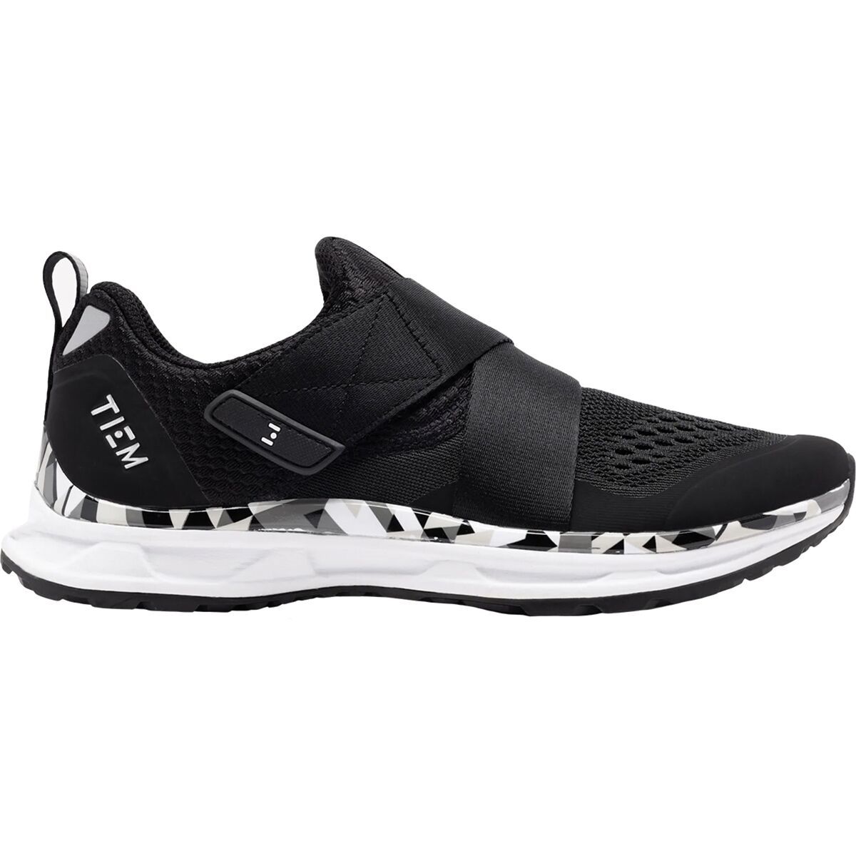 Image of TIEM Athletic Slipstream Indoor Cycling Shoe - Women's Black Geometric, 6.5