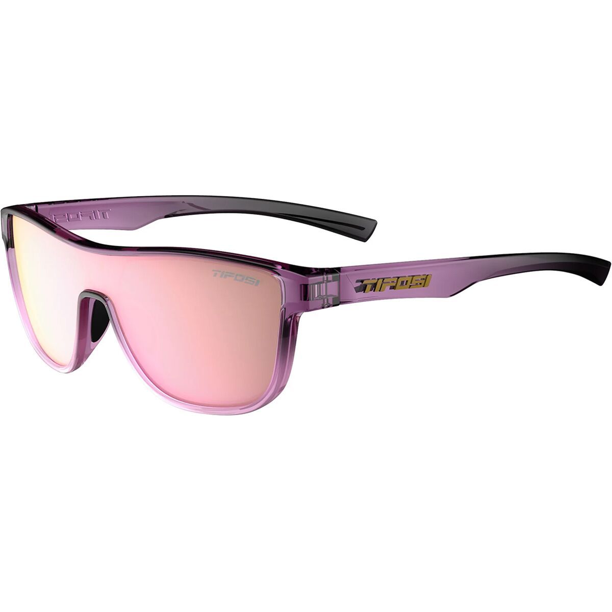 Image of Tifosi Optics Sizzle Sunglasses Crystal Peach Blush/Pink mirror, One Size