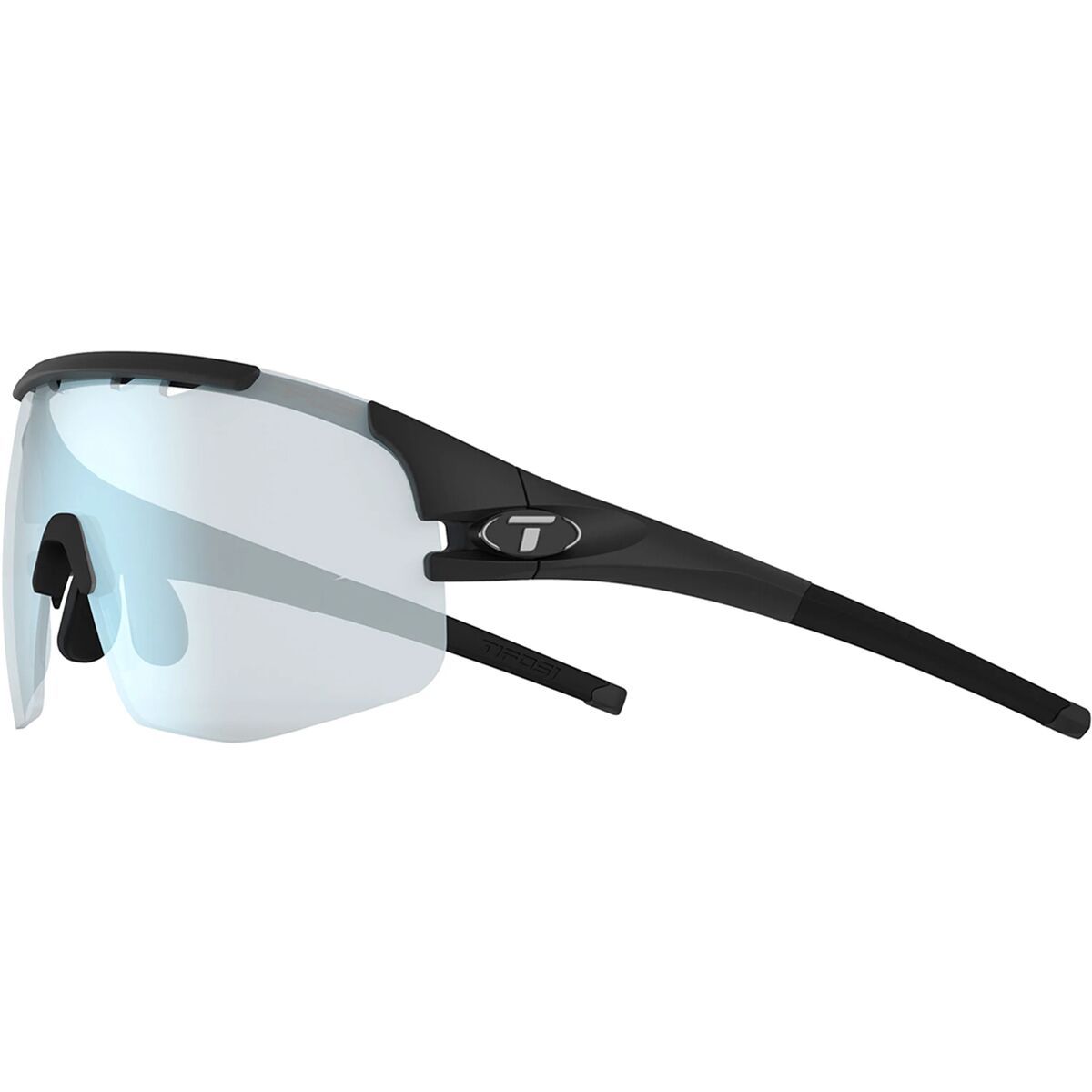 Image of Tifosi Optics Sledge Lite Photochromic Sunglasses Matte Black/Clarion Blue Fototec, One Size