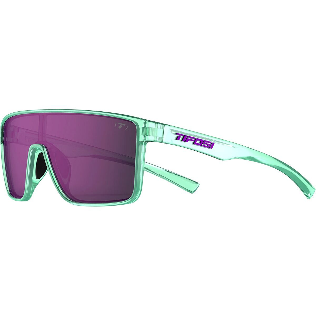 Image of Tifosi Optics Sanctum Sunglasses Aqua Shimmer/Rose Mirror, One Size
