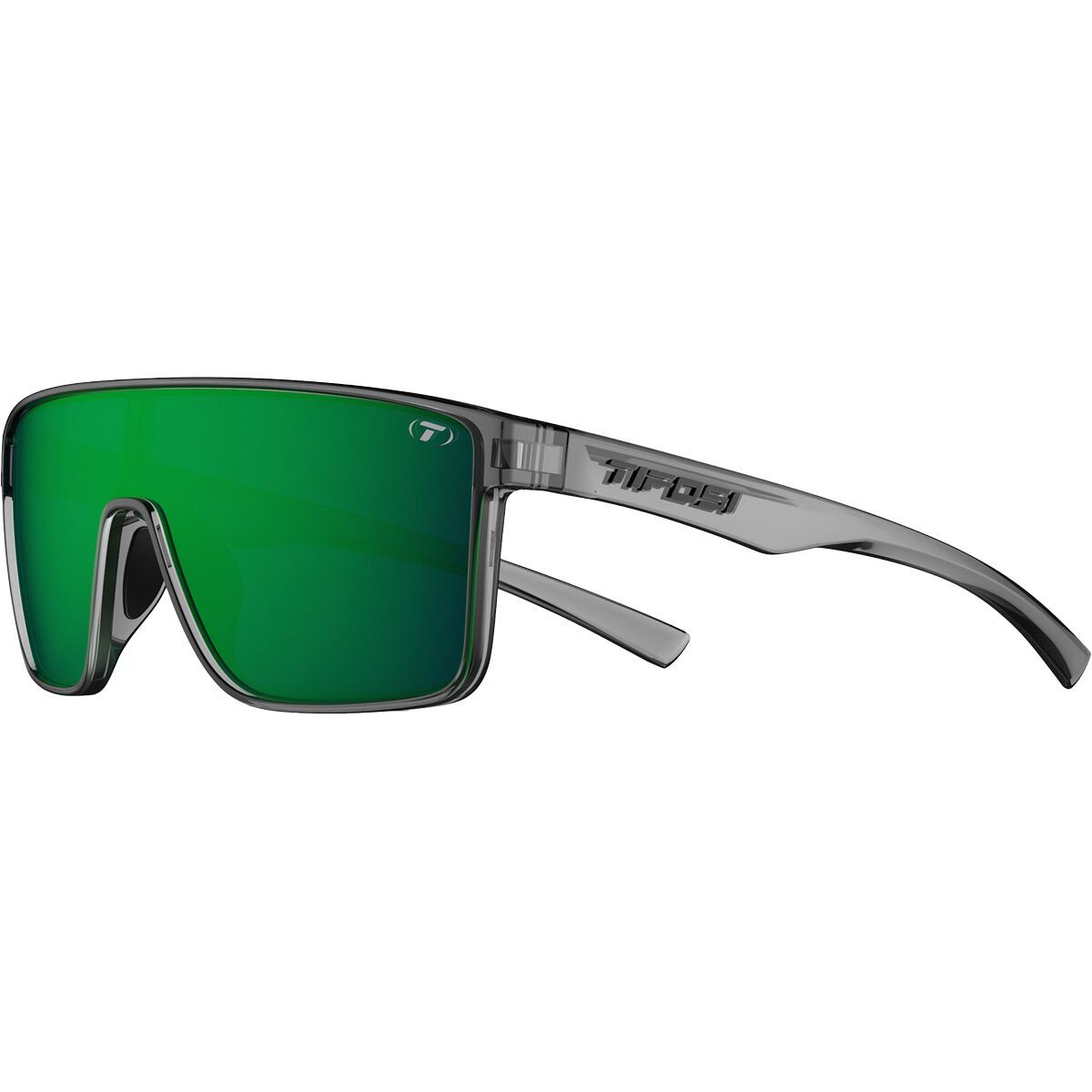Image of Tifosi Optics Sanctum Sunglasses Crystal Smoke/Smoke Green, One Size