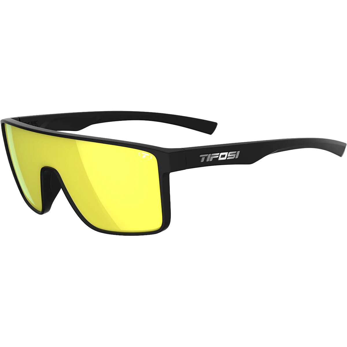Image of Tifosi Optics Sanctum Sunglasses Matte Black/Smoke Yellow Mirror, One Size