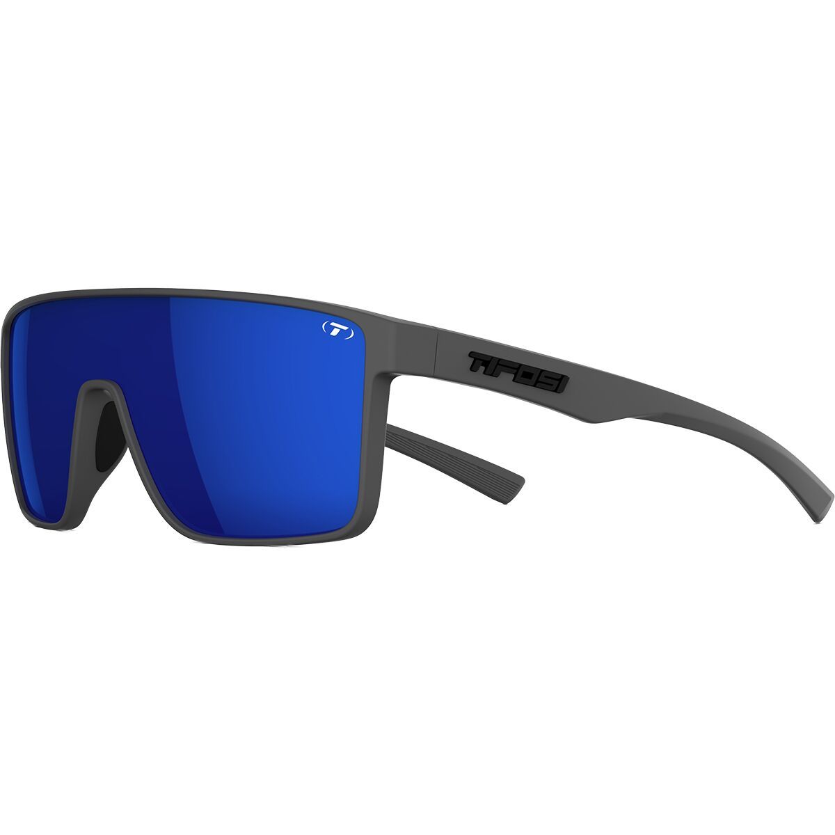 Image of Tifosi Optics Sanctum Sunglasses Matte Gunmetal/Cobalt Blue Mirror, One Size