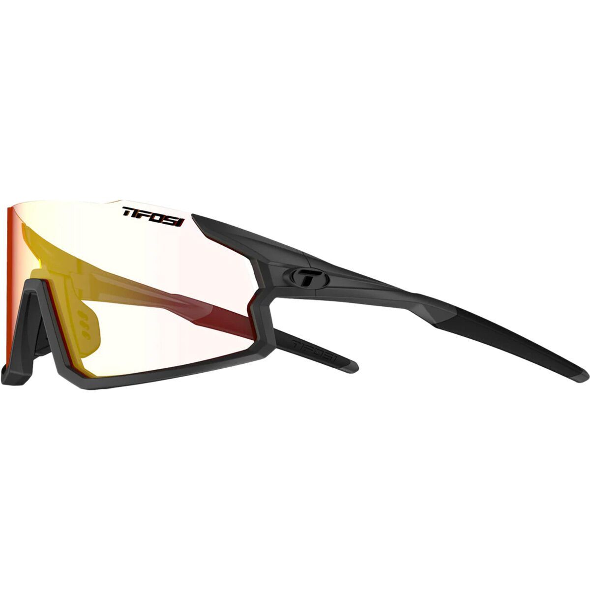 Image of Tifosi Optics Stash Fototec + Interchangeable Sunglasses Matte Gunmetal/Clarion Red Fototec, One Size