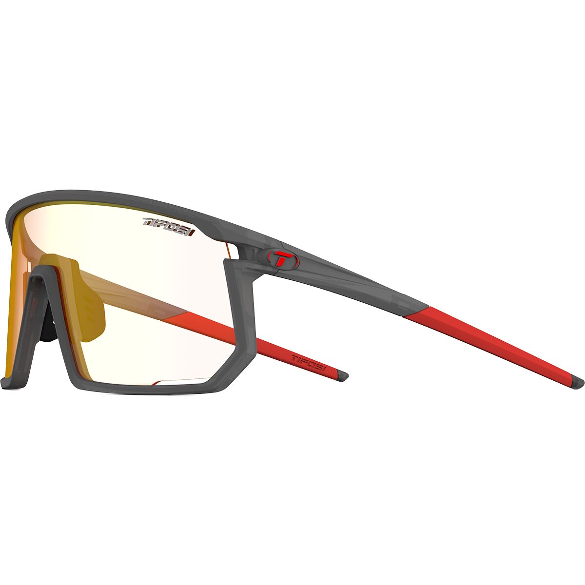Tifosi Optics Tifosi Optics Moab Photochromic Sunglasses Satin Vapor/Clarion Red Fototec, One Size