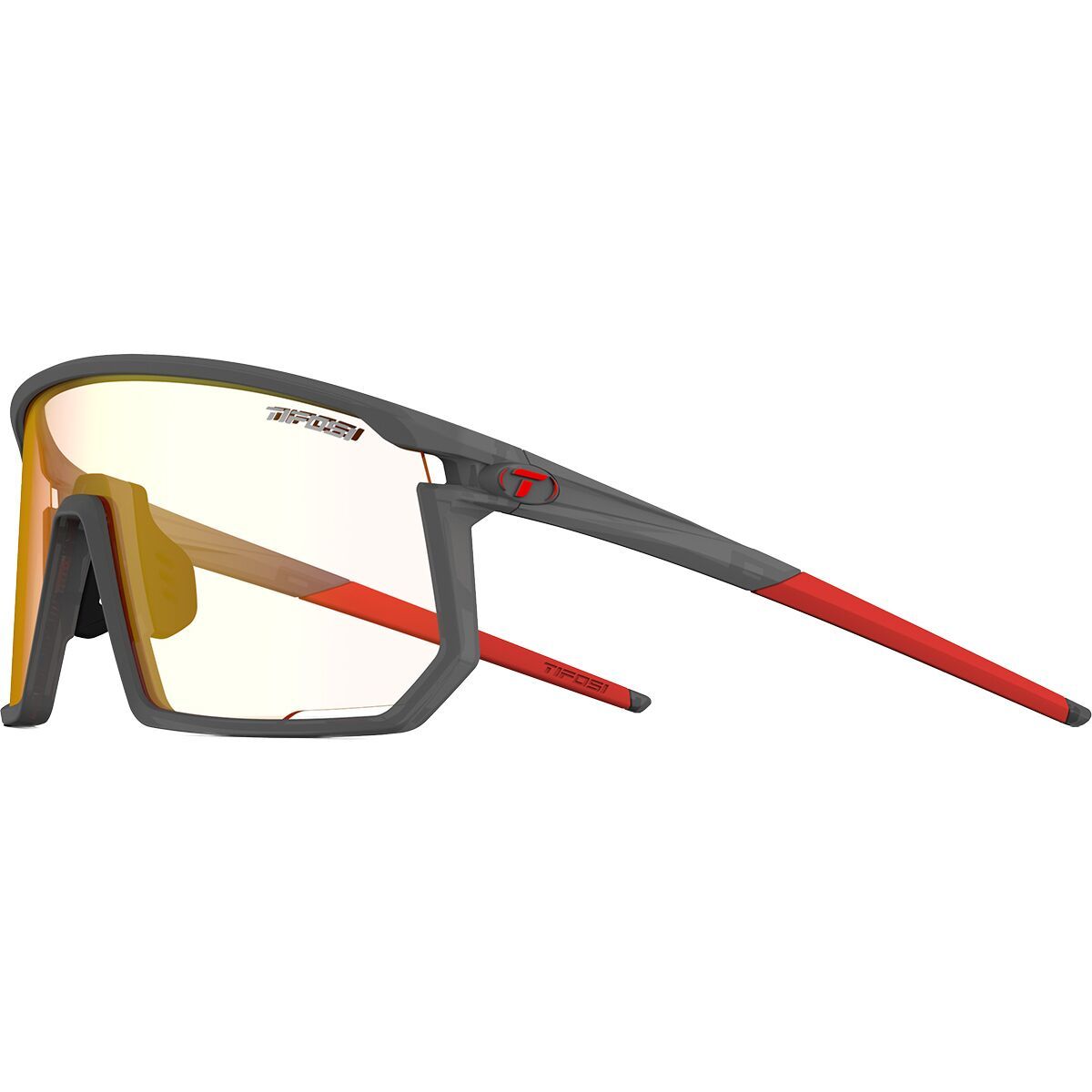 Image of Tifosi Optics Moab Photochromic Sunglasses Satin Vapor/Clarion Red Fototec, One Size