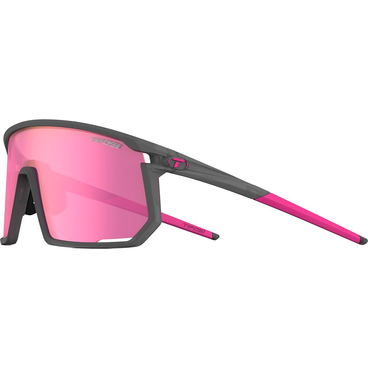 Image of Tifosi Optics Moab Sunglasses Satin Vapor/Clarion Sunset Pink/AC Red, One Size