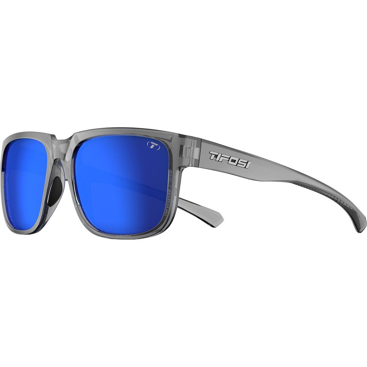 Image of Tifosi Optics Shumo Sunglasses Crystal Smoke/Colbalt Blue Mirror, One Size