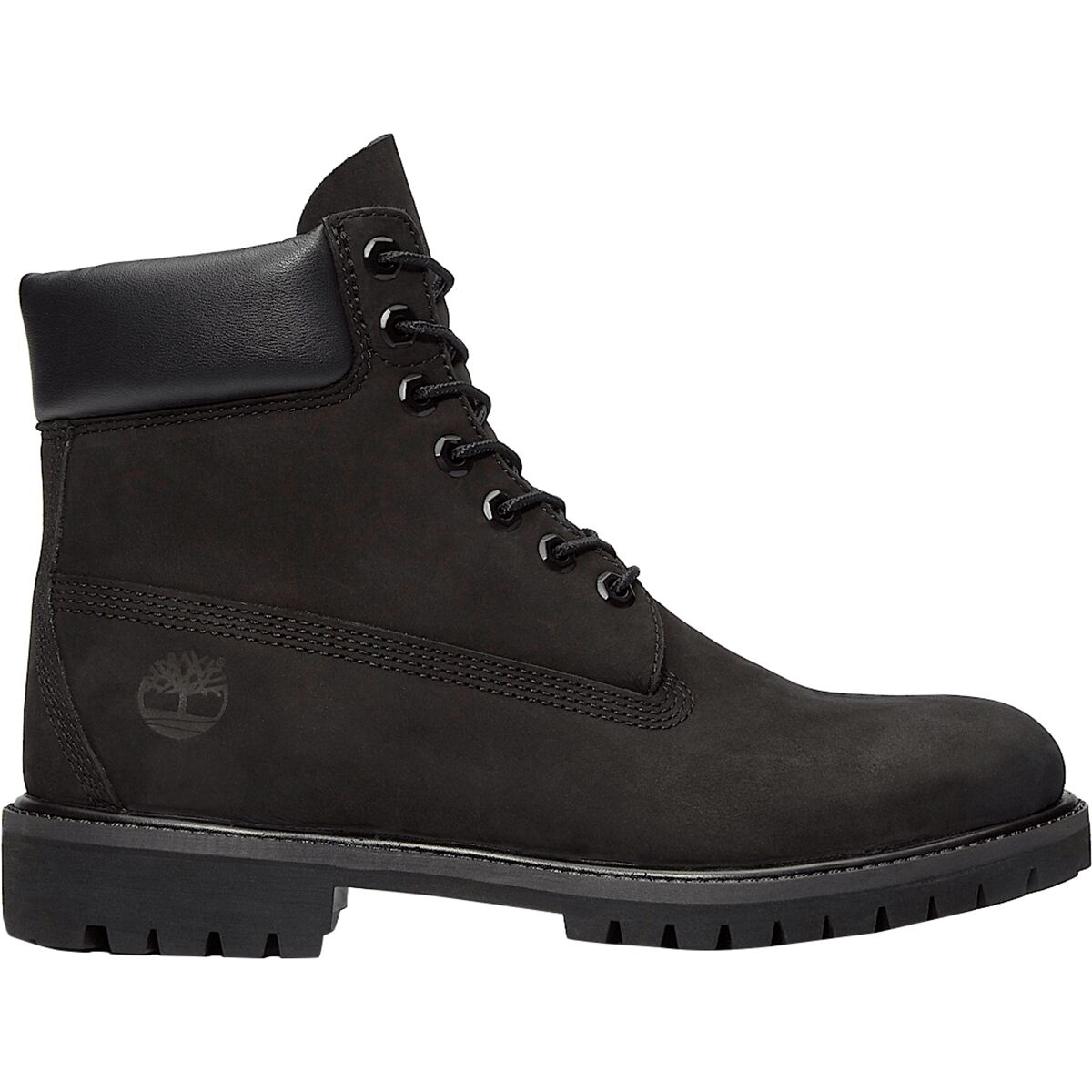 Image of Timberland 6in Premium WP Boot - Men's Black Nubuck, 10.5