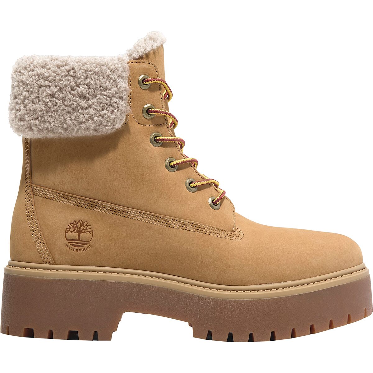 Image of Timberland Stone Street Mid Warm Lined Boot - Women's Wheat Nubuck, 10.0
