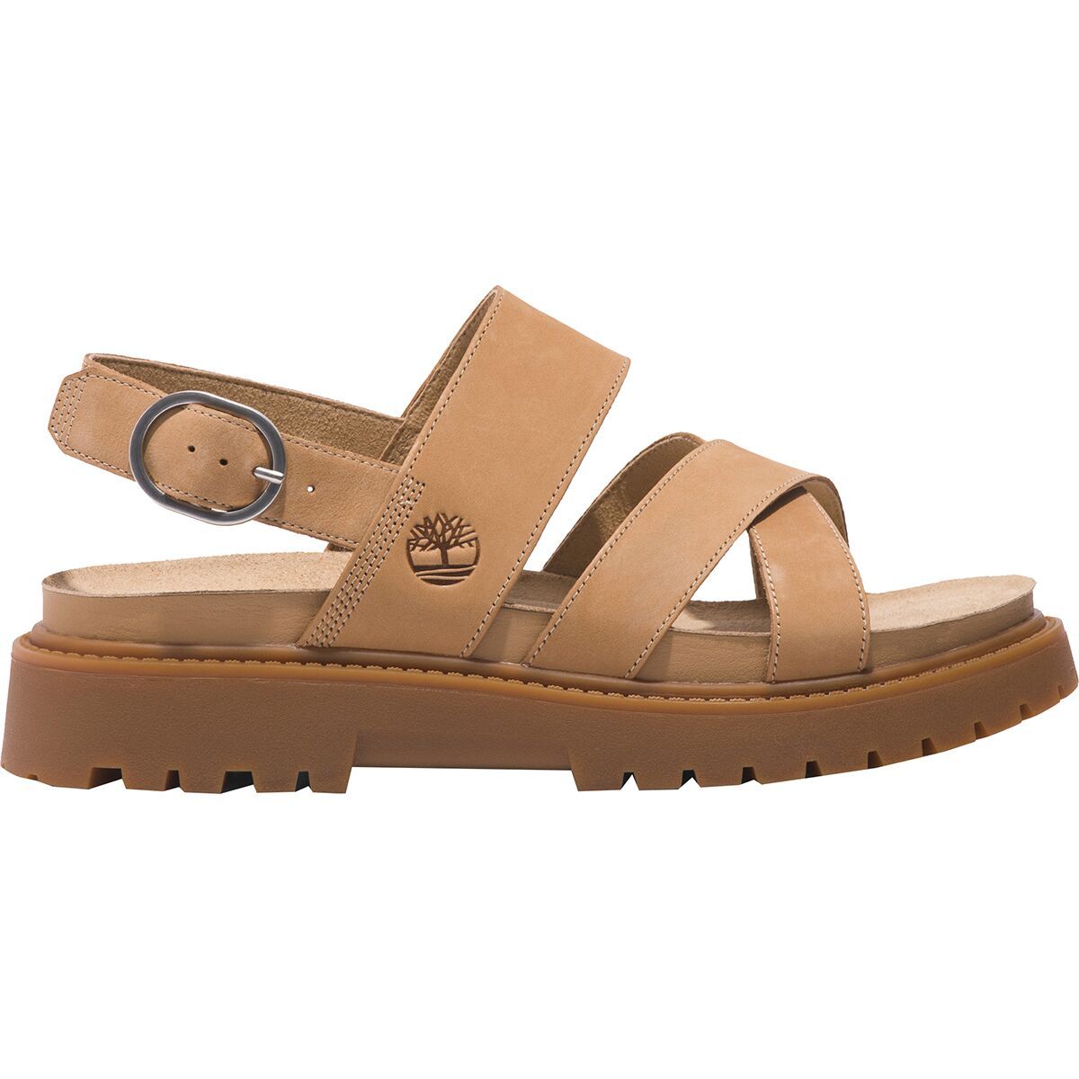 Image of Timberland Clairemont Way Backstrap Sandal - Women's Light Taupe, 8.5