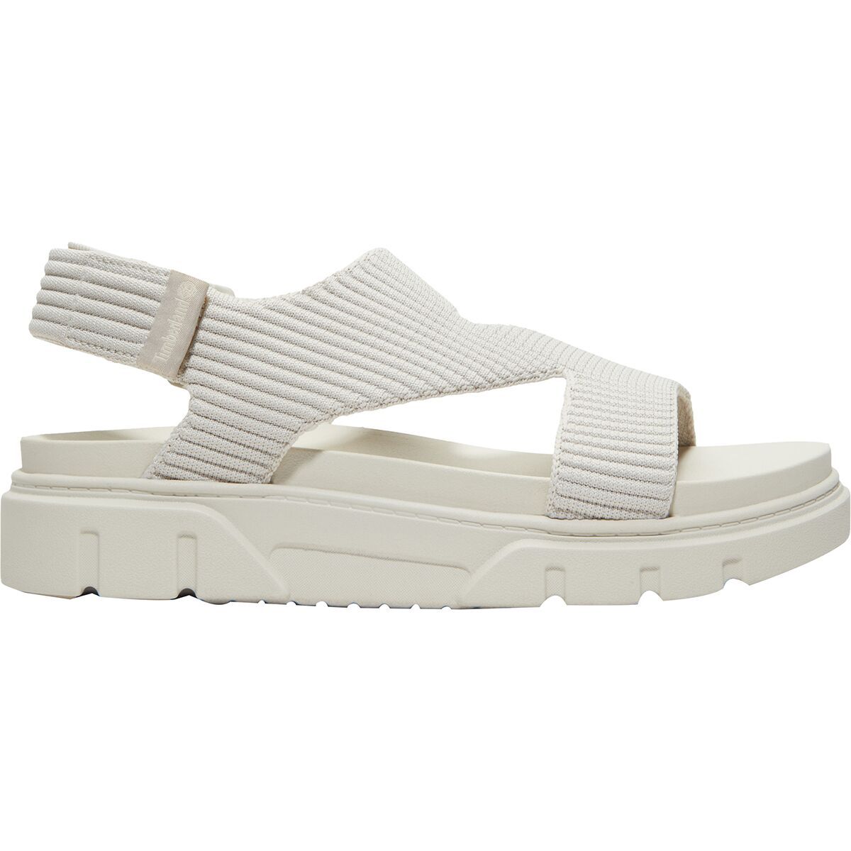 Image of Timberland Greyfield Backstrap Knit Sandal - Women's White Knit, 6.0
