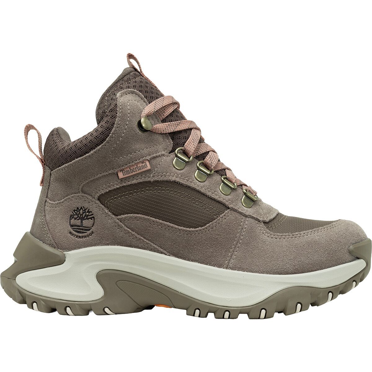 Image of Timberland Mt Maddsen Peak Mid WP Hiking Boot - Women's Taupe Suede, 10.0