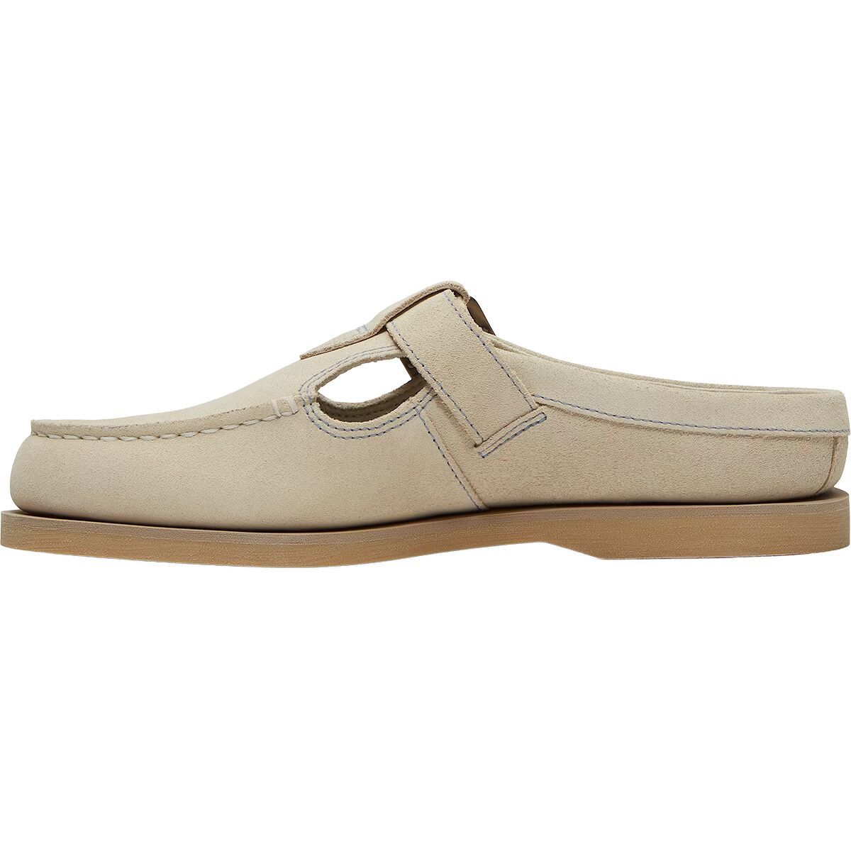 Image of Timberland Classic Boat Clog - Women's Light Beige Suede, 7.0