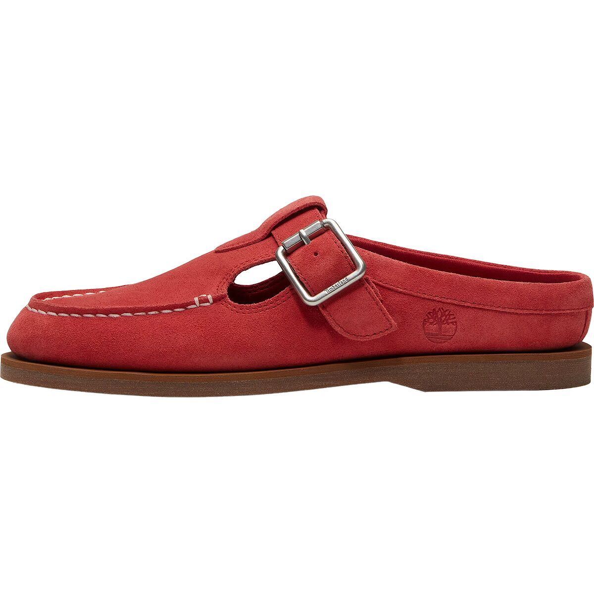 Image of Timberland Classic Boat Clog - Women's Medium Red Suede, 7.5