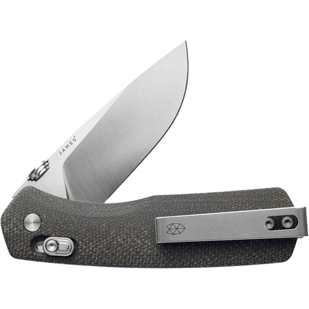 The James Brand The Carter Knife Black/Black/G10, Straight