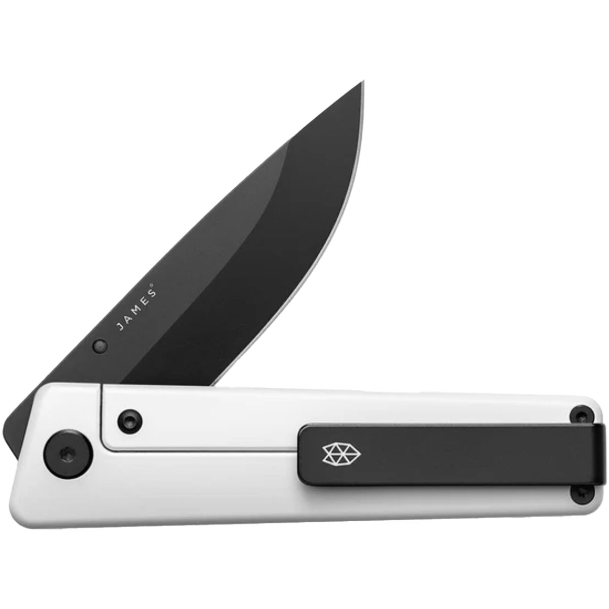 Image of The James Brand Chapter 2 Knife White Titanium/Black, Straight
