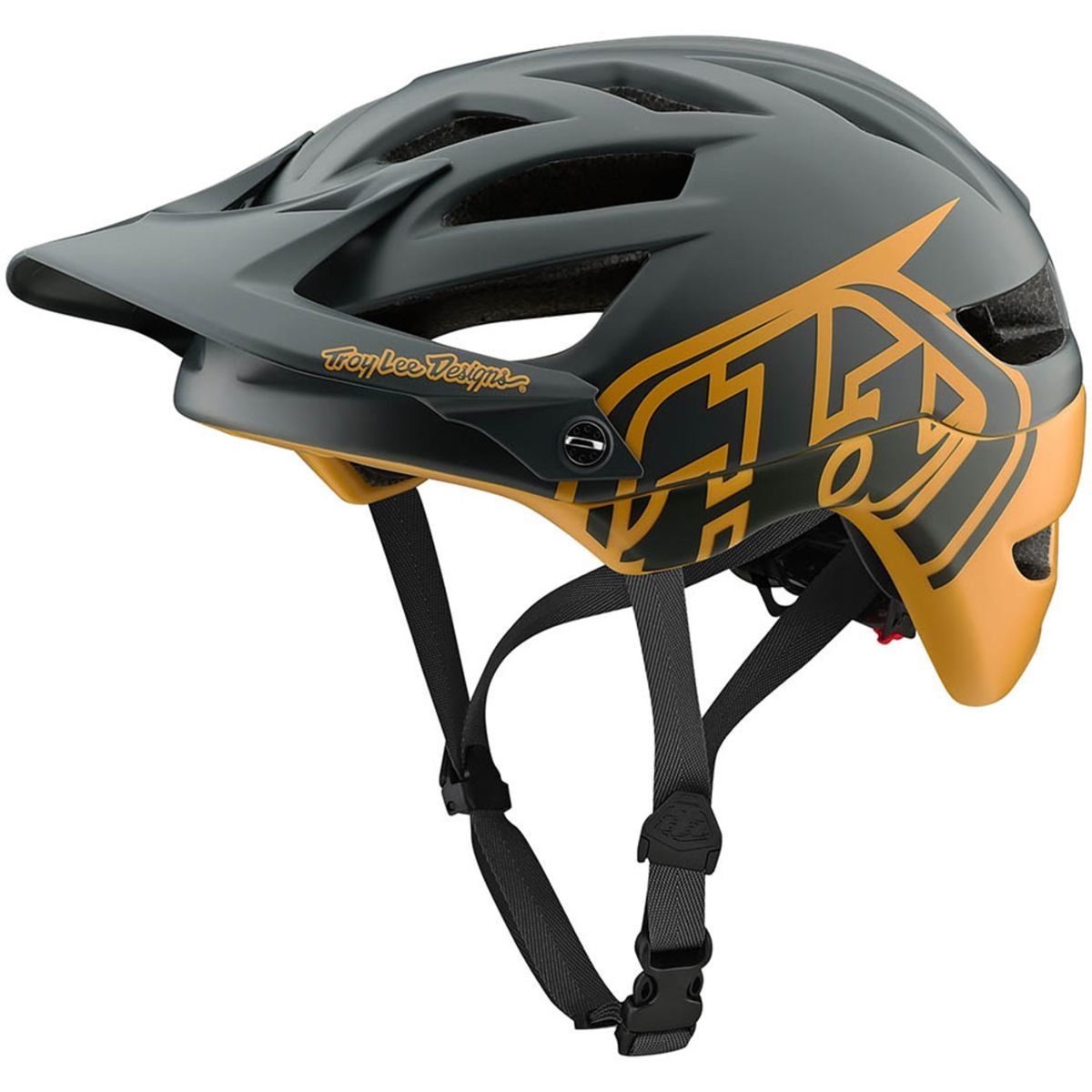 Troy Lee Designs A1 Mips Helmet Classic Gray/Bourbon, M/L