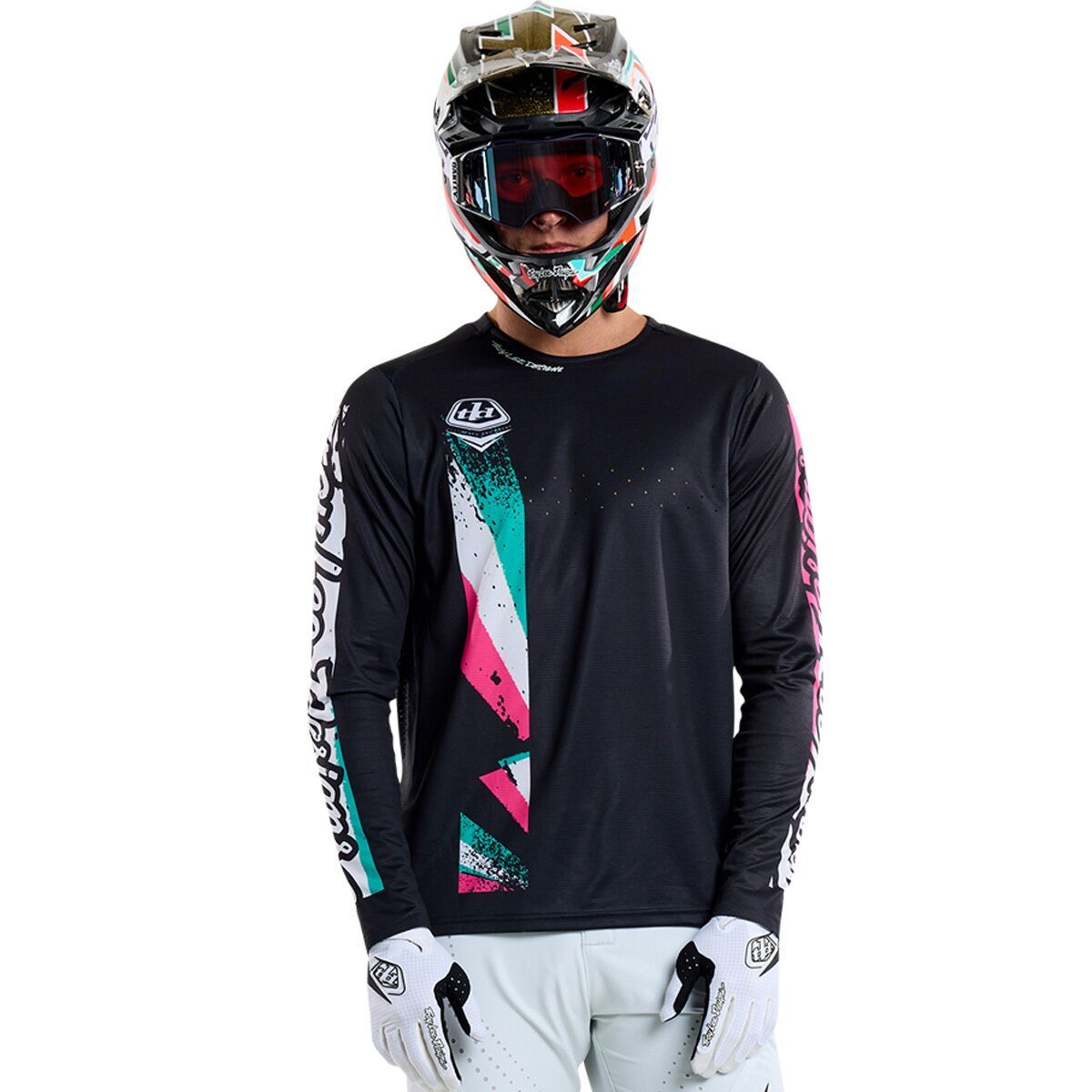 Image of Troy Lee Designs Sprint Jersey - Men's Full Pull Black, XL