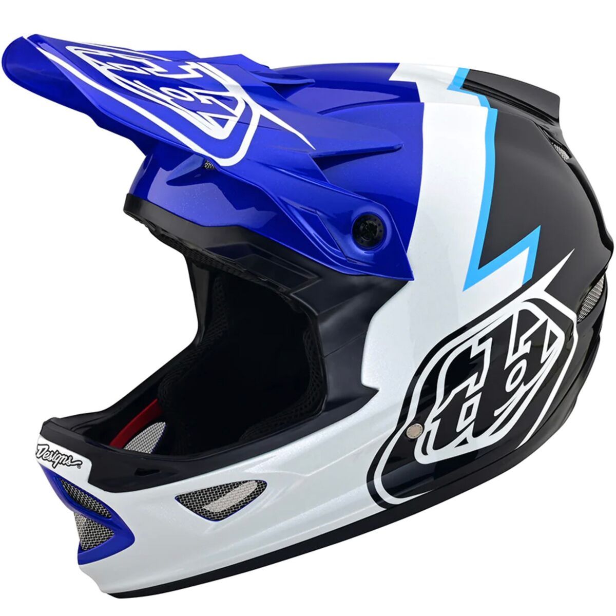 Troy Lee Designs D3 Fiberlite Helmet Blue, XXL