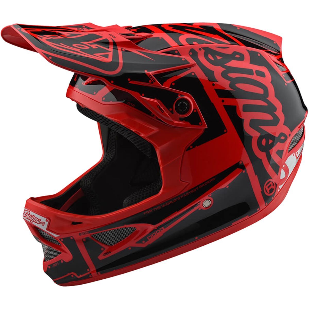 Troy Lee Designs D3 Fiberlite Helmet Factory Red, S