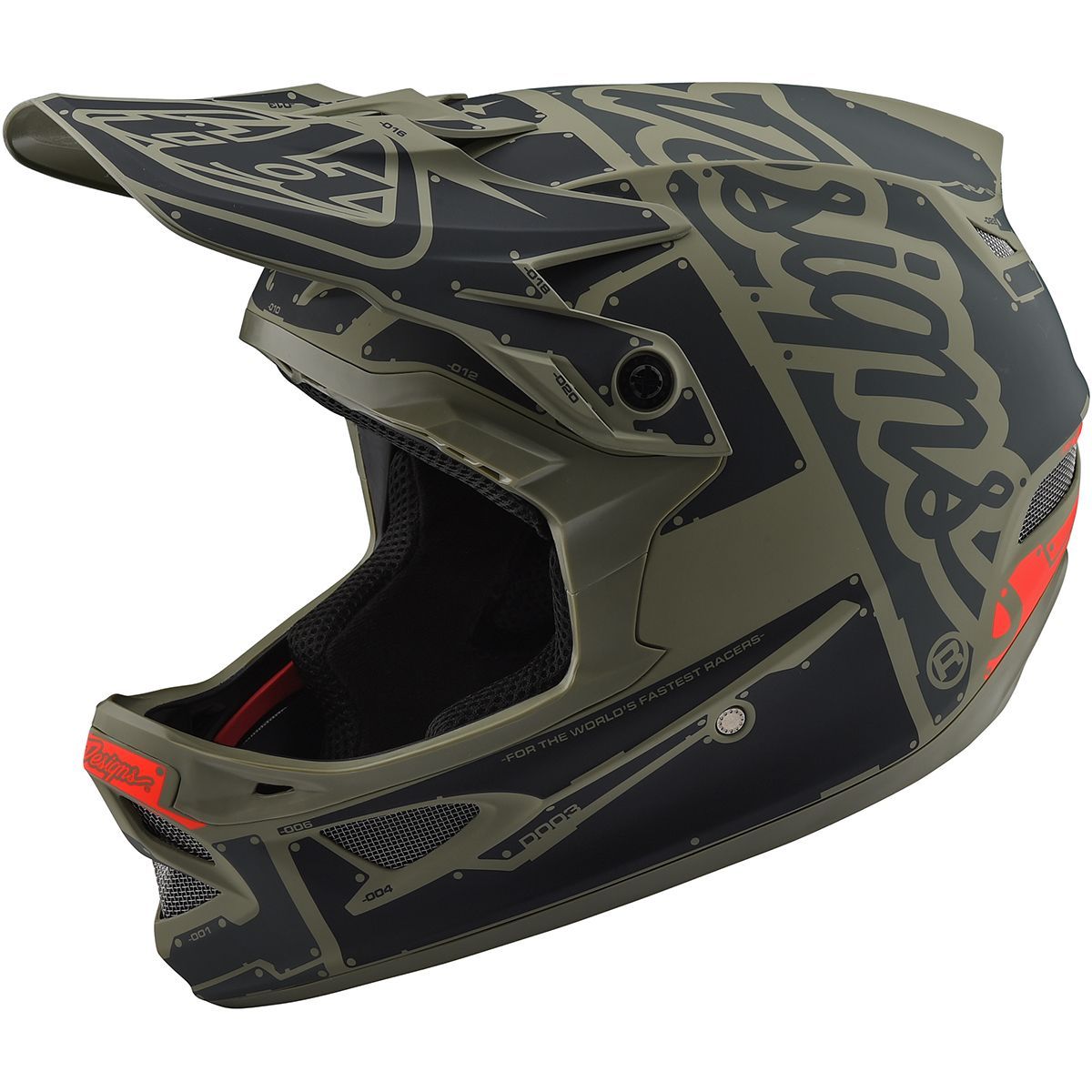 Troy Lee Designs D3 Fiberlite Helmet Factory Trooper, XXL