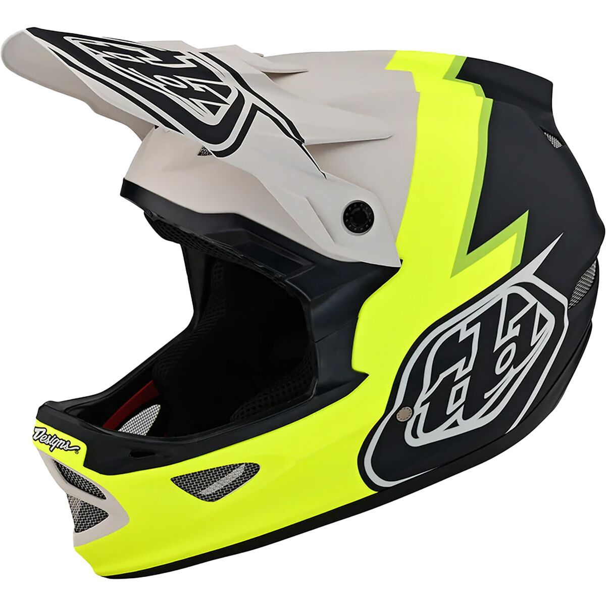 Troy Lee Designs D3 Fiberlite Helmet Flo Yellow, S
