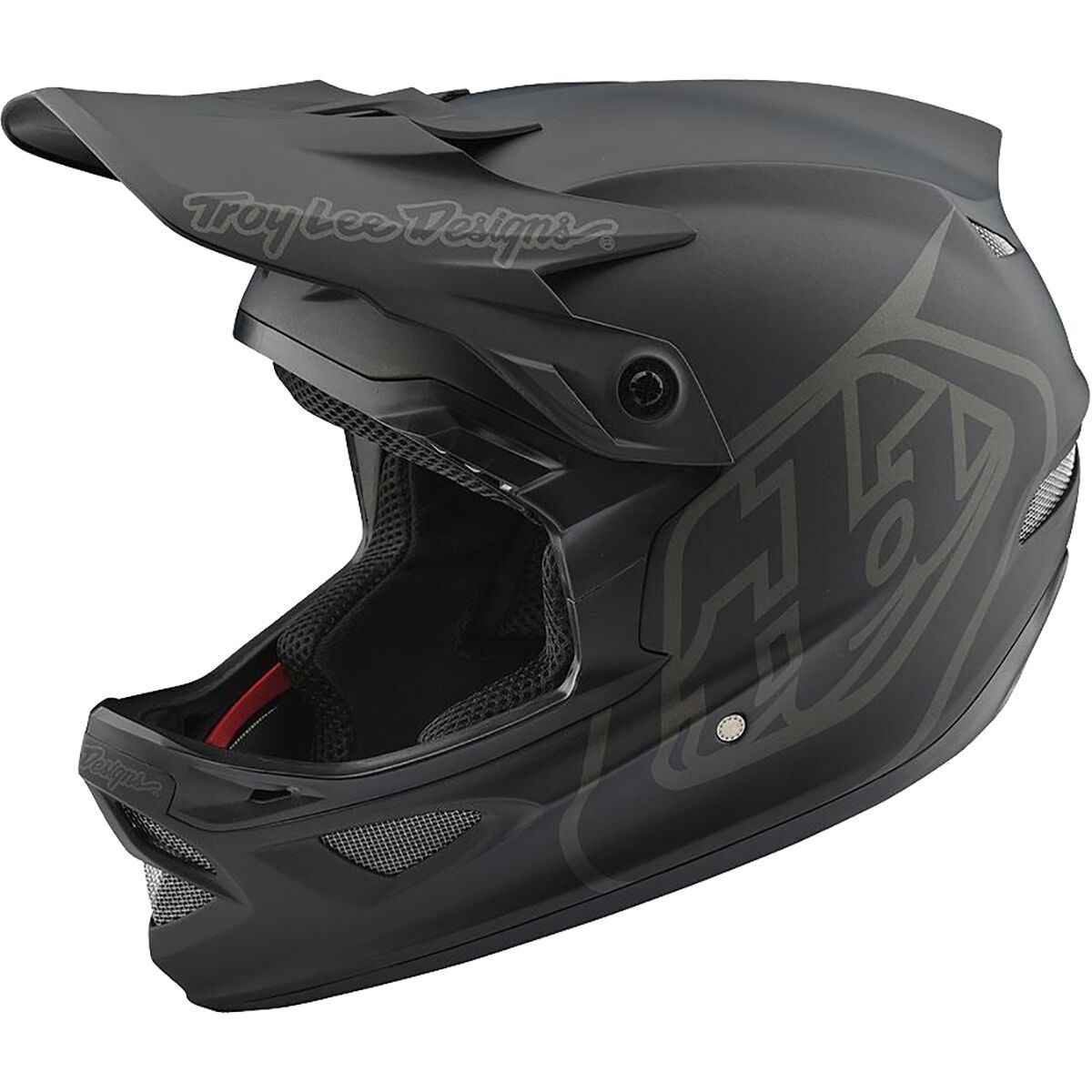 Troy Lee Designs D3 Fiberlite Helmet Mono Black, L
