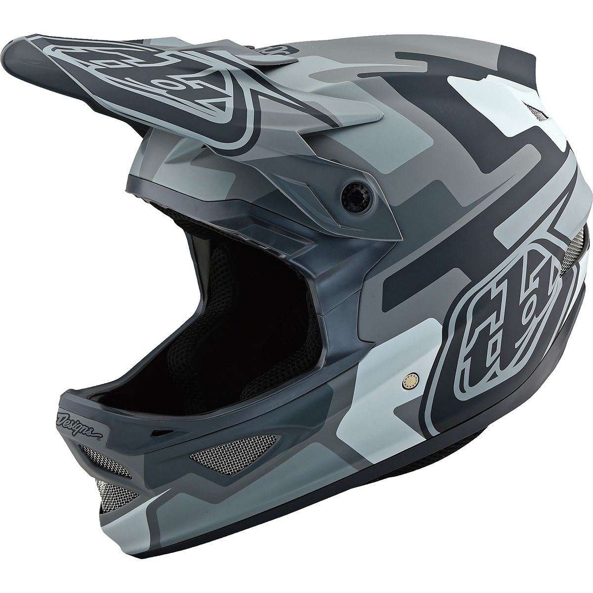 Troy Lee Designs D3 Fiberlite Helmet Speedcode Gray, XS