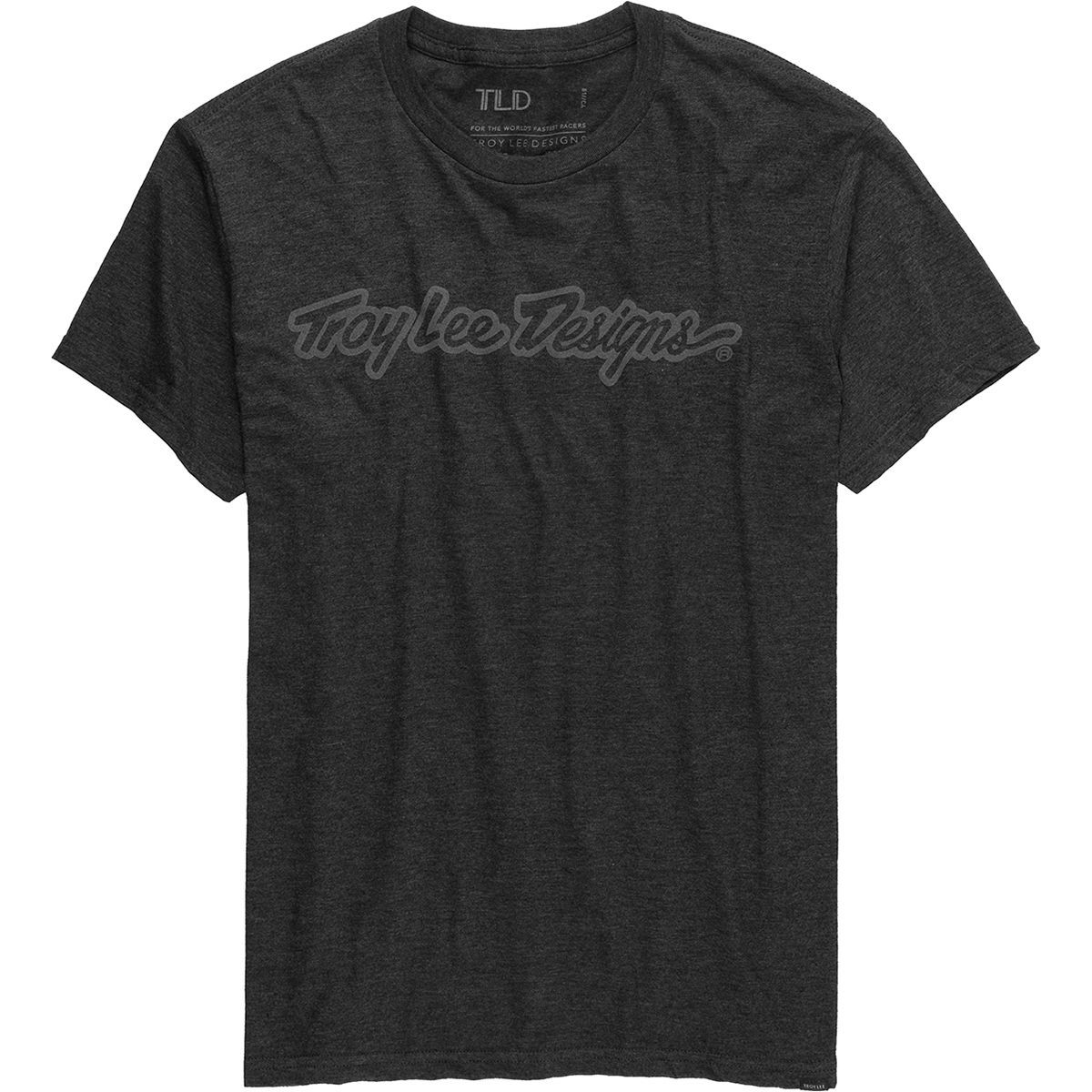 Troy Lee Designs Signature T-Shirt - Men's Charcoal Heather, S